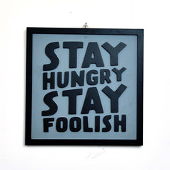 Wall "Think Bigger & Stay Hungry" Decor - waseeh.com