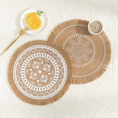 Jute Table Mats (Pack of 6) - waseeh.com