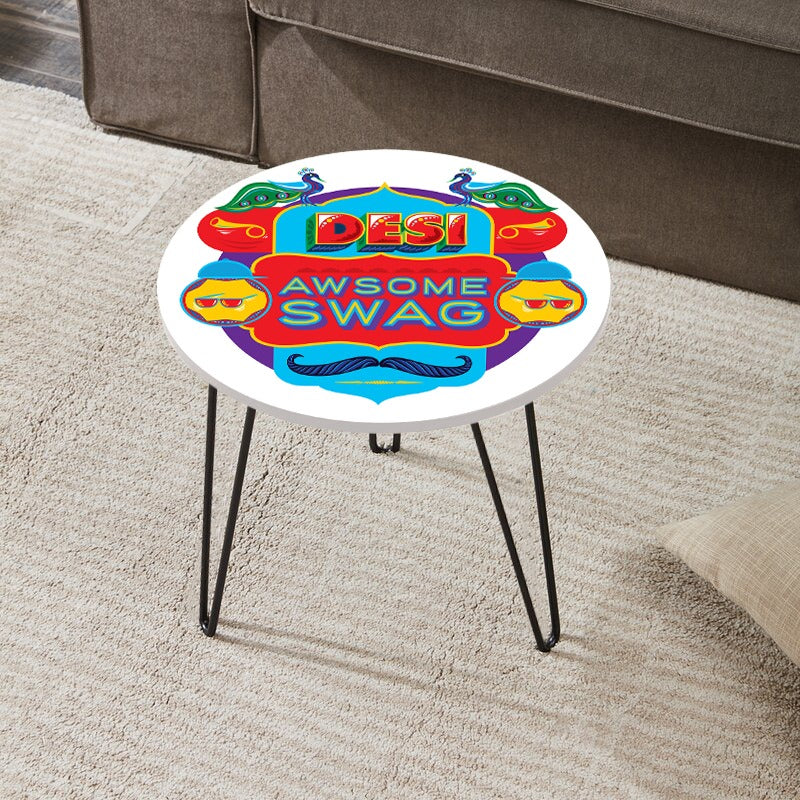 Desi Swag Living Lounge Center Coffee Sofa Side Hairpin Table - waseeh.com