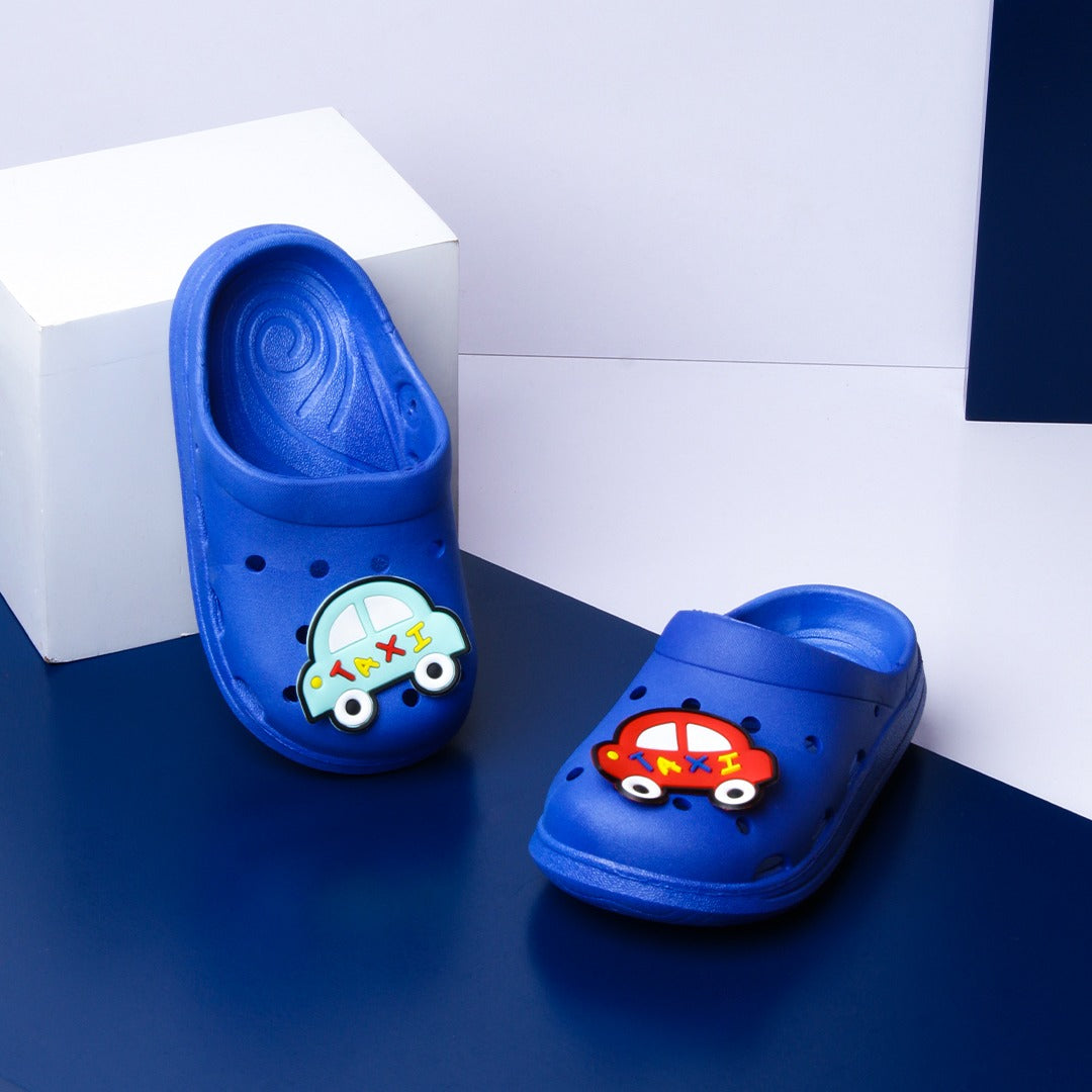 Taxi Run Kids Slippers (Blue) - waseeh.com