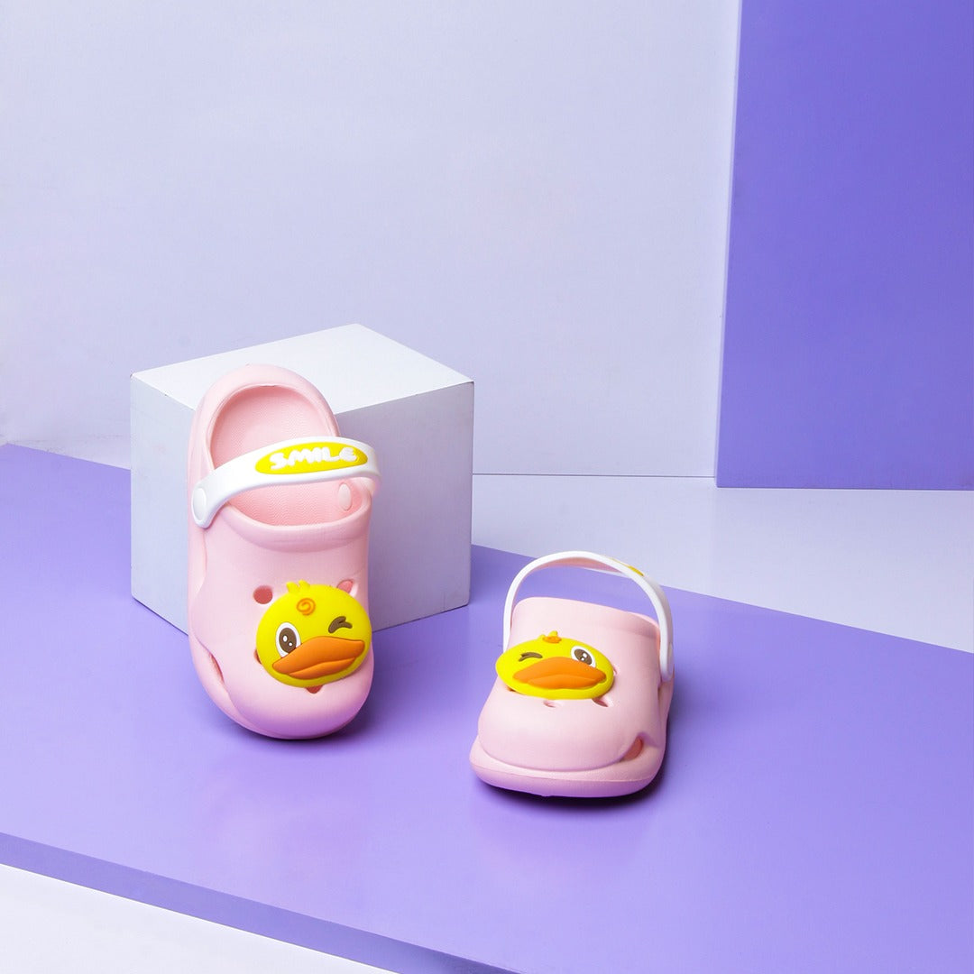 Smily Chick Baby Slippers (Pink) - waseeh.com