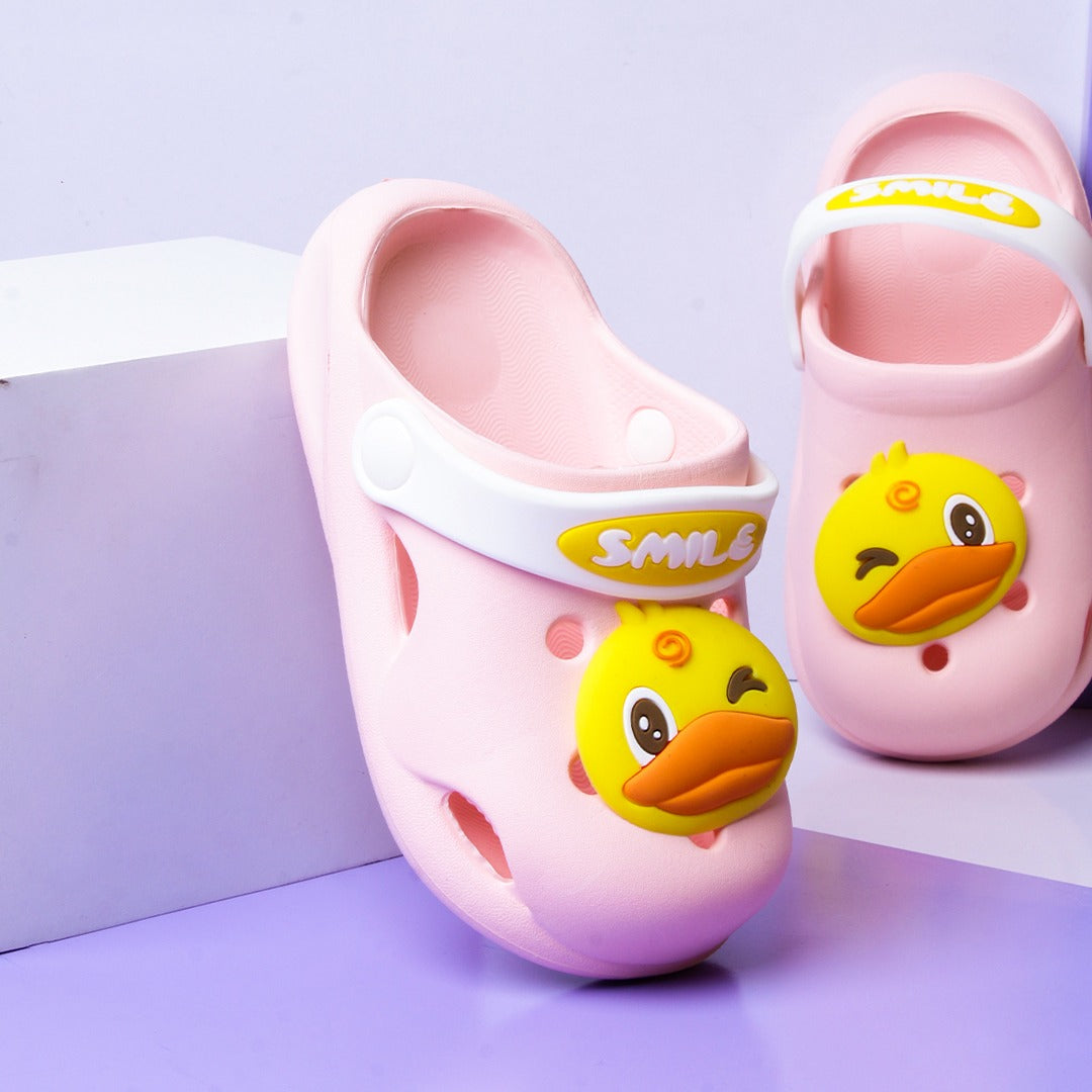 Smily Chick Baby Slippers (Pink) - waseeh.com