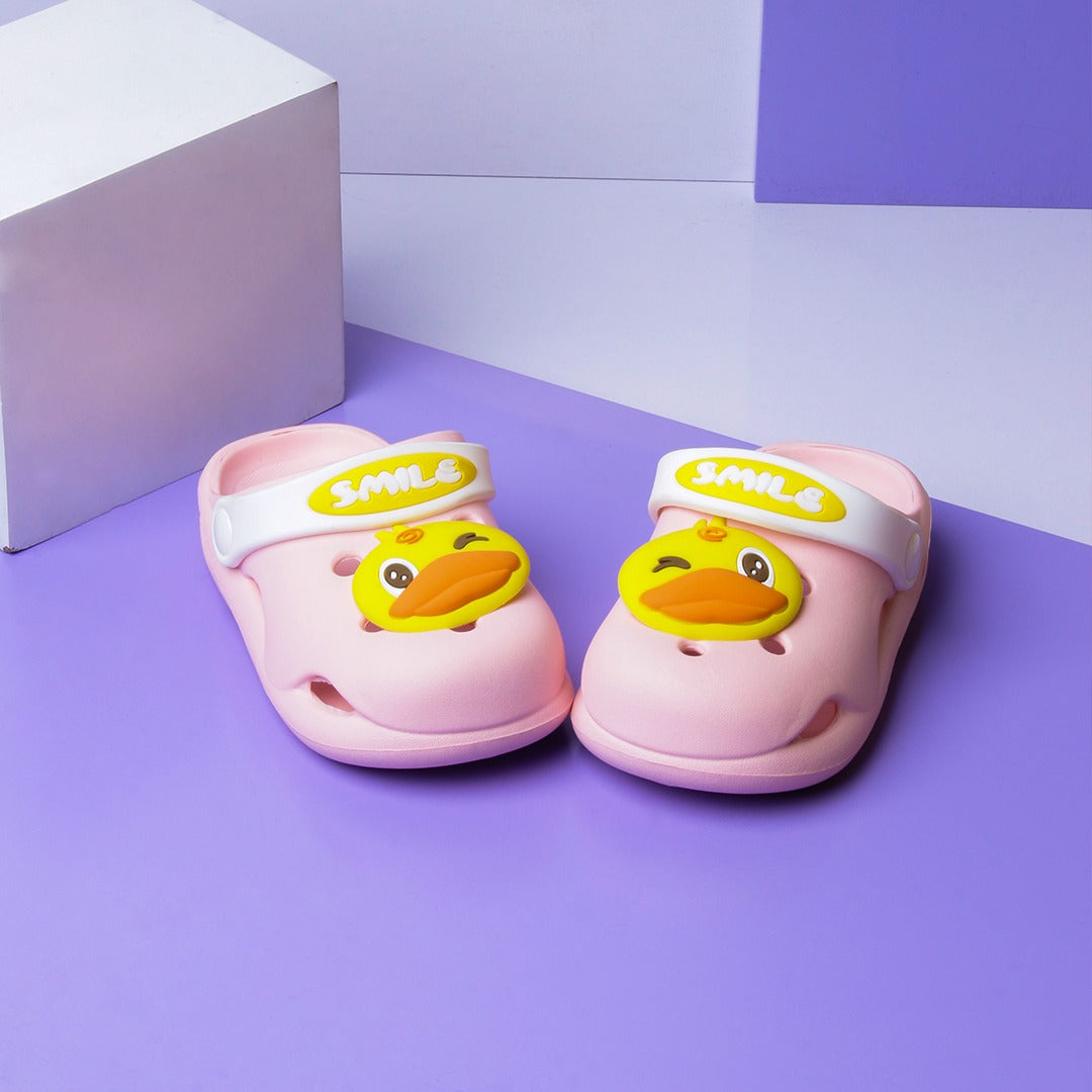 Smily Chick Baby Slippers (Pink) - waseeh.com