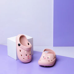 Happy kitty Kids Slippers (Pink) - waseeh.com