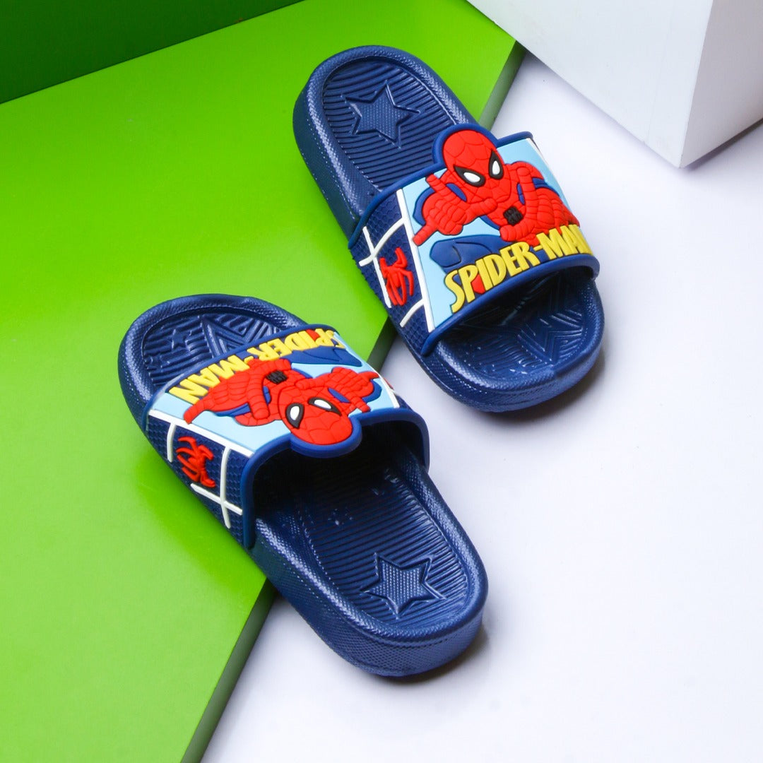 Spiderman Kids Slippers (Dark Blue) - waseeh.com