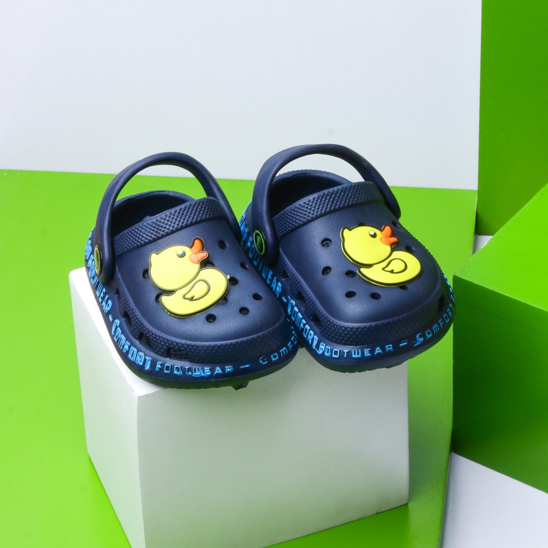 Kids Ducky Slippers (Black) - waseeh.com