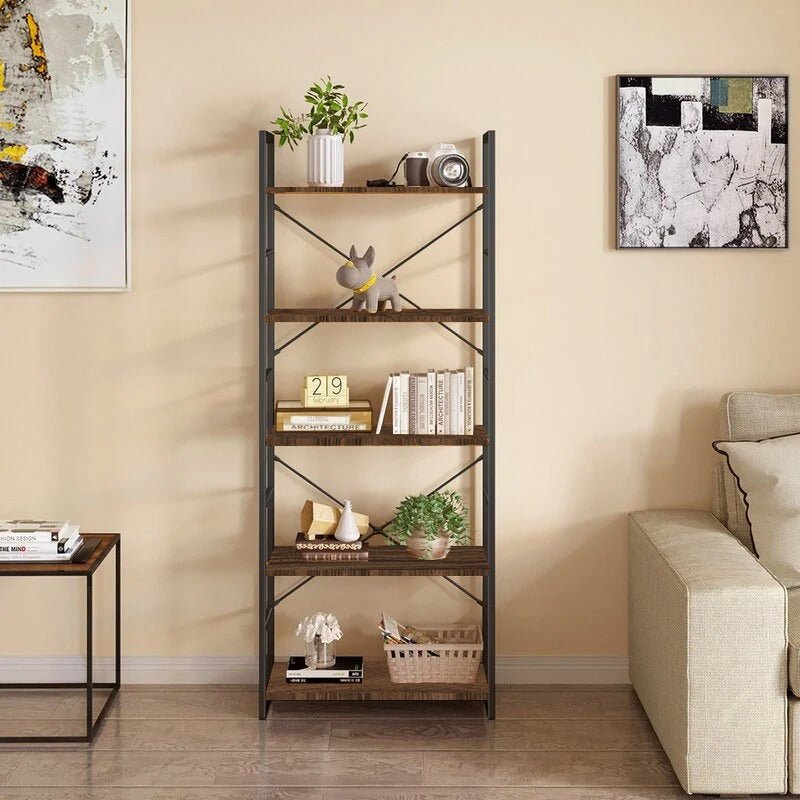 Adriene Standard Living Room Bookcase Organizer Decor Rack - waseeh.com