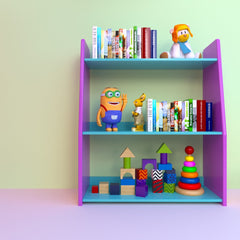 Cavy Cheer Bookcase Shelve Storage Organizer Kids Bedroom Rack Decor - waseeh.com