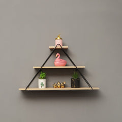 Chengxin Triangle Floating Wall Metal Organizer Shelve Decor - waseeh.com