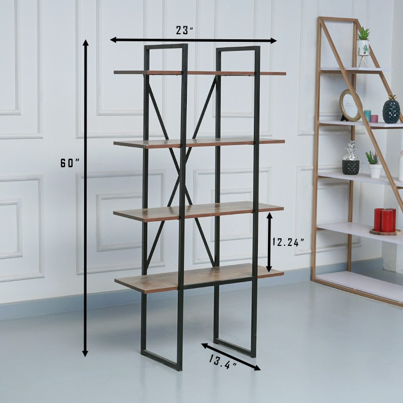 Lindos Living Drawing Room Bookcase Shelve Organizer Decor Rack - waseeh.com