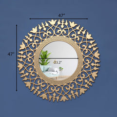 Bliant Flower Decorate Mirror - waseeh.com