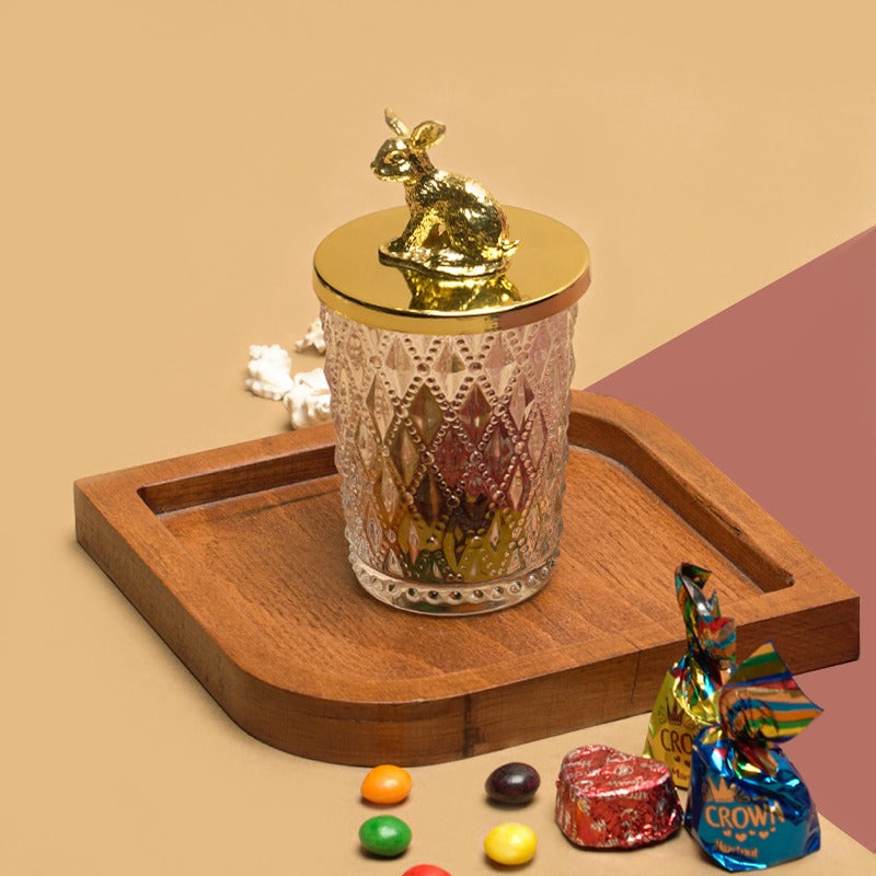 Golden Stag Candy Jar - waseeh.com