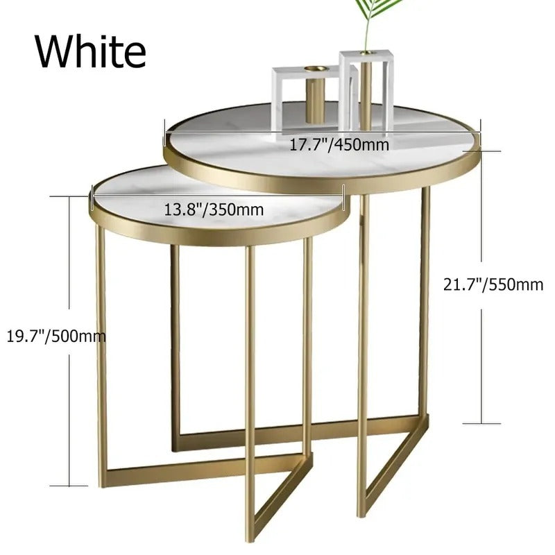 Cellarette Living Dining Room Nesting Coffee Side Table (Set of 2) - waseeh.com