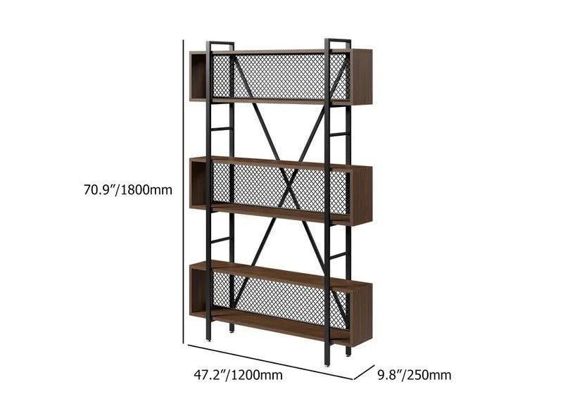 Mesh Etagere Lounge Living Room Bookcase Organizer Storage Rack - waseeh.com