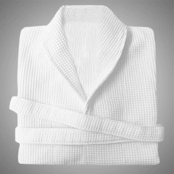 All Season Cotton Cleaning After Shower Bathrobe - White - waseeh.com