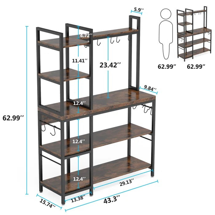 Mayton Kitchen Spice Microwave Storage Organizer Rack - waseeh.com