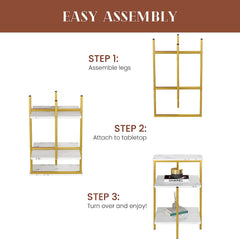 Modern Sofa side Table for Living Room, Bedroom, Office, Small Spaces - waseeh.com