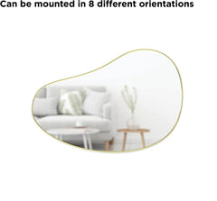 Umbra Wall Mounted Hanging Bath Bedroom Mirror Decor - waseeh.com