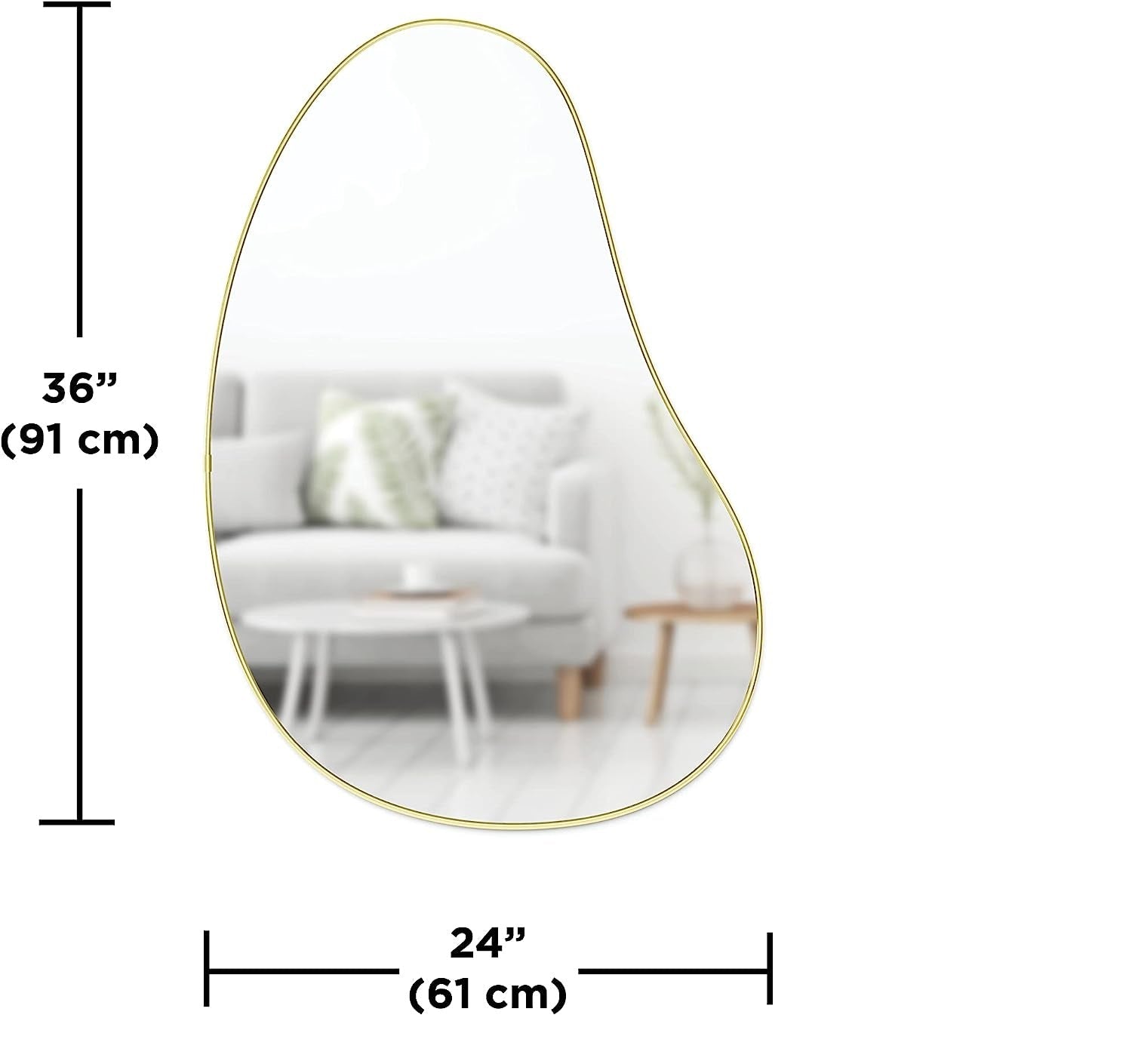 Umbra Wall Mounted Hanging Bath Bedroom Mirror Decor - waseeh.com