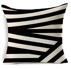 The Zebra Tribe Living Drawing Room Cushion Covers (Set of 4)