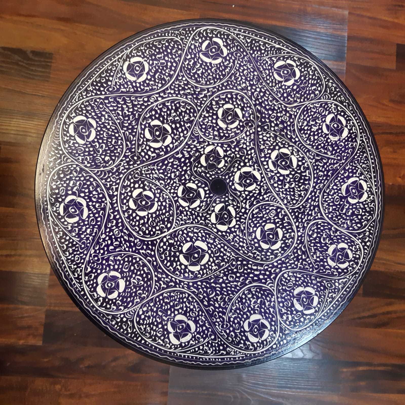 Nakshi Art Wooden Table (16") - waseeh.com