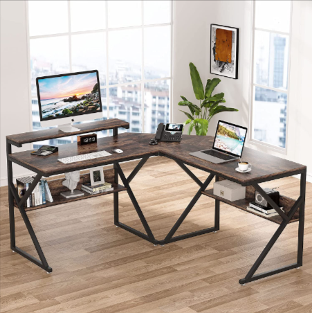 Zeeba Hutch Home Office Workstation Writing Organizer Desk Table - waseeh.com