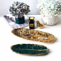 Nordic jewellery Feather Plate - waseeh.com