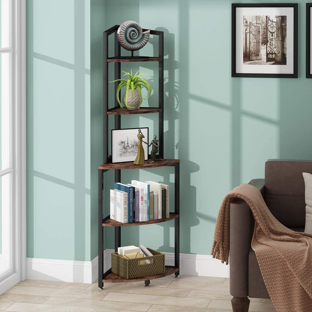 Plight Ladder Bookcase Shelve Kitchen Organizer Rack - waseeh.com