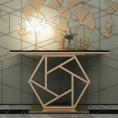 Quadratic Living Lounge Drawing Room Console Table - waseeh.com