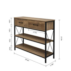 Kedarian Console Living Lounge Bookcase Organizer Table - waseeh.com