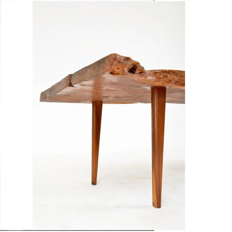 Live Edge Plank Coffee Living Lounge Drawing Room Console Table - waseeh.com