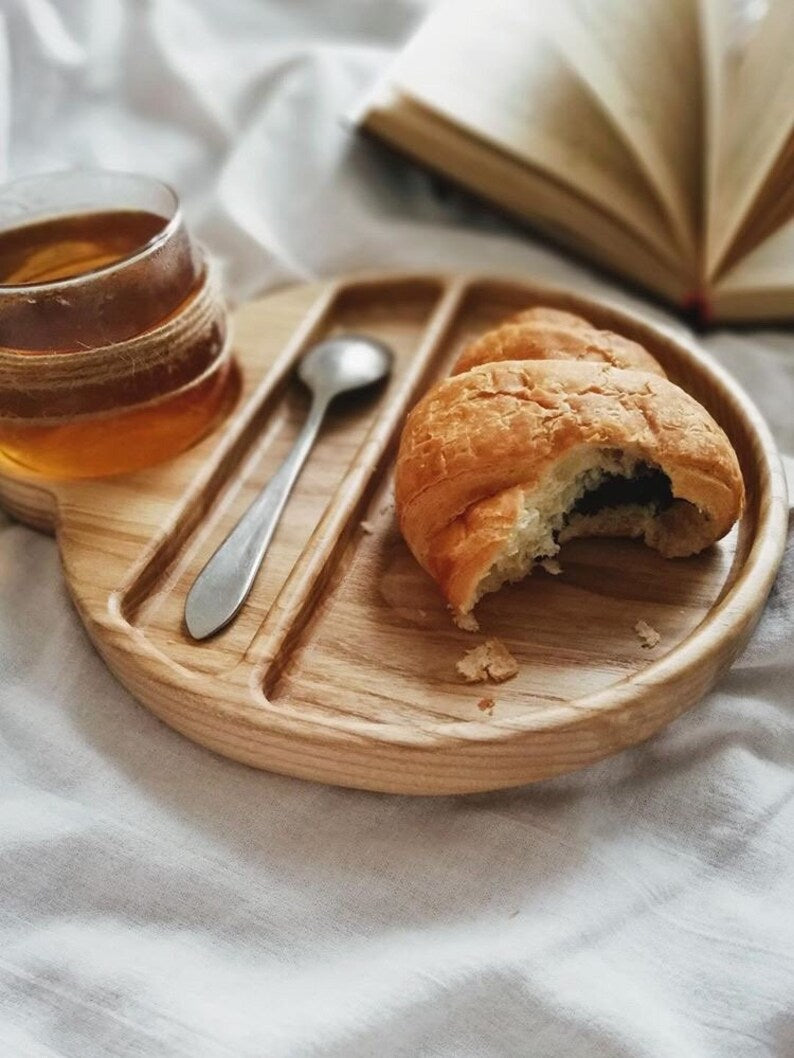 Cup and Spoon Wooden Food Tray - waseeh.com