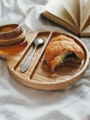 Cup and Spoon Wooden Food Tray - waseeh.com