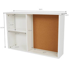 Cork Pinboard Organzier Shelve - waseeh.com