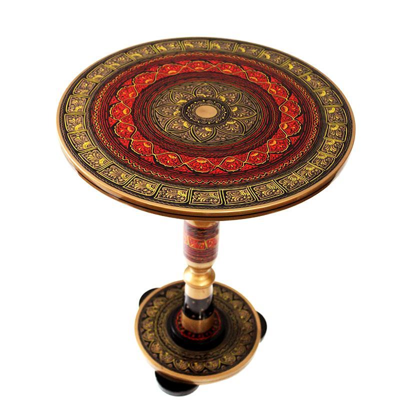 Nakshi Art Wooden Table (16") - waseeh.com