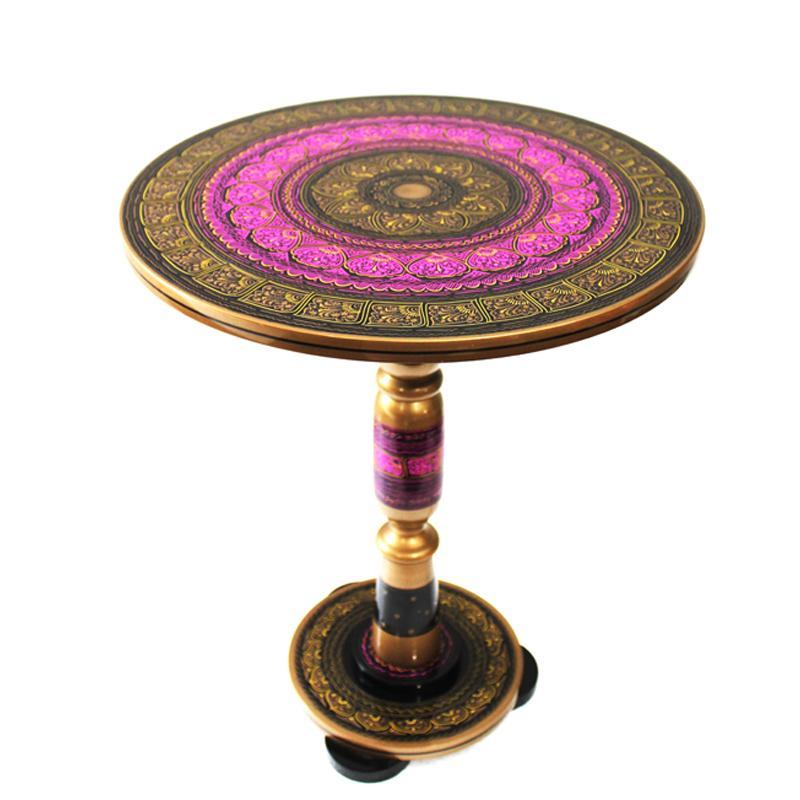 Nakshi Art Wooden Table (16") - waseeh.com