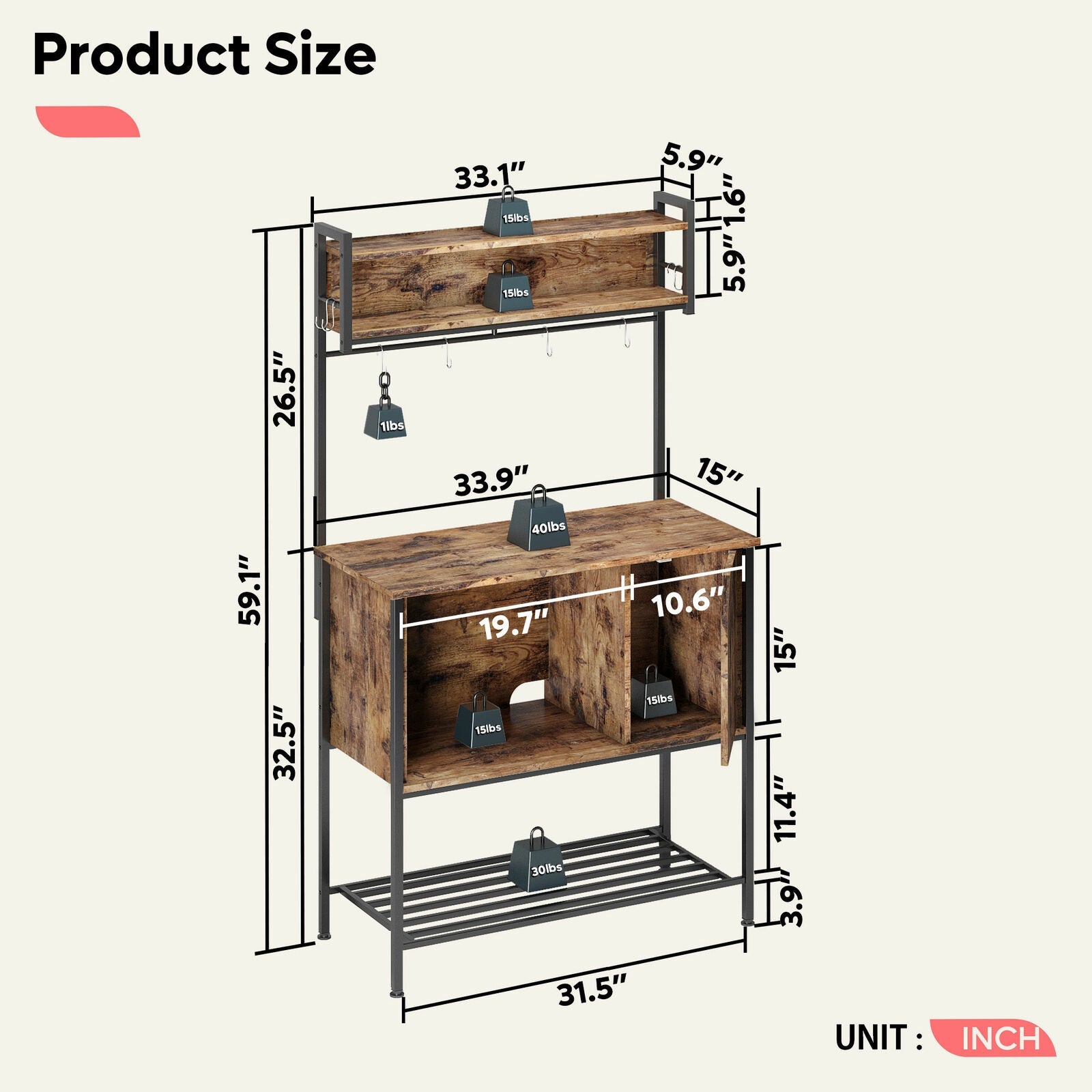 Kristal Bakers Kitchen Rack - waseeh.com