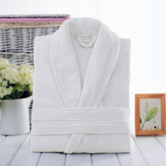 All Season Cotton Cleaning After Shower Bathrobe - White - waseeh.com